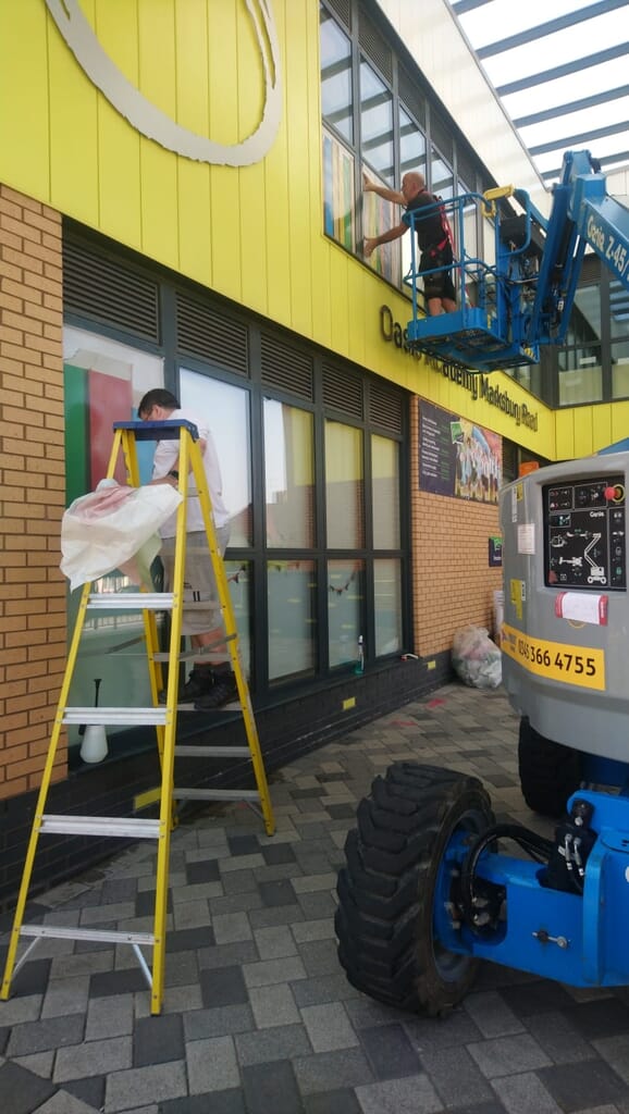 Window Graphics being installed
