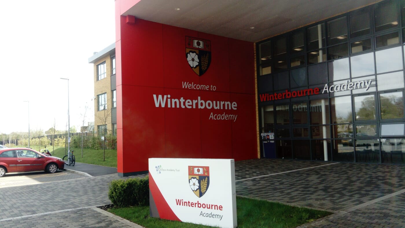 A Bold New Identity For Winterbourne Academy Signet Signs a-bold-new-identity-for-winterbourne-academy-signet-signs