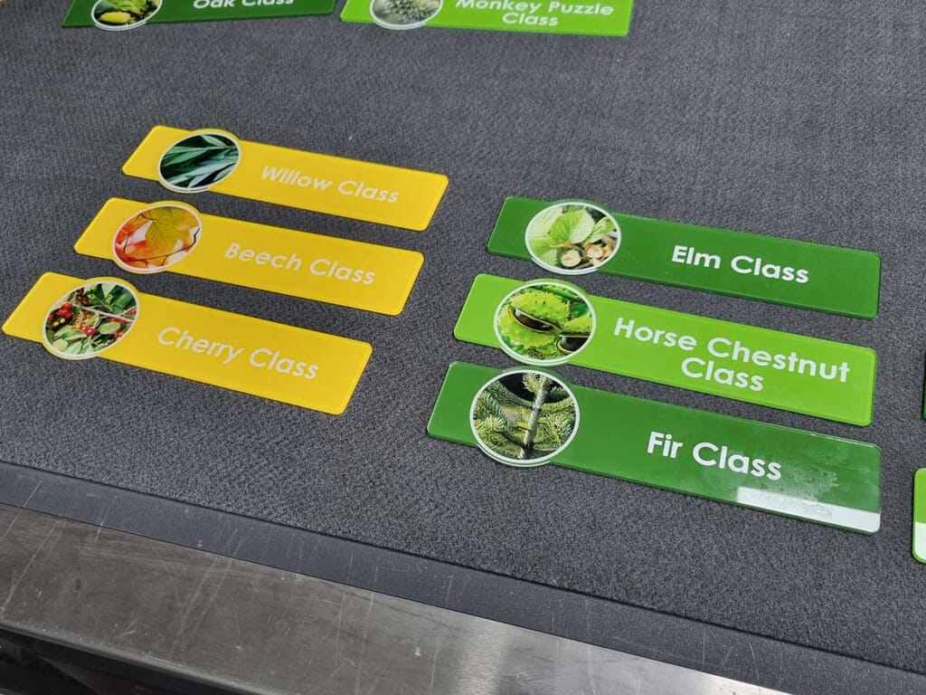 Acrylic Classroom Door Signs