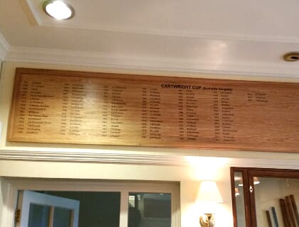 Golf Club Honours Boards