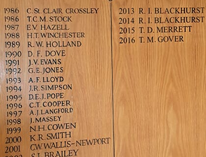 Honours Board Lettering Signs Signet Signs