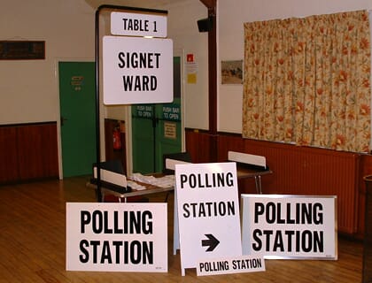 Polling Station Signs