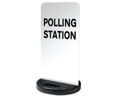 Polling Station Flexi Sign