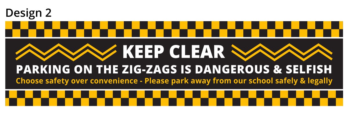 School Parking Safety Banner 2