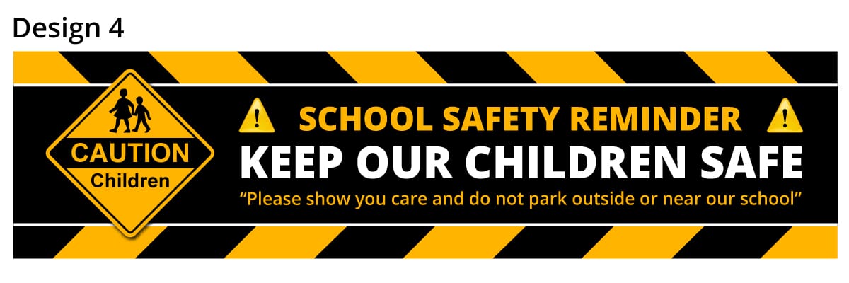 School Parking Safety Banner 4