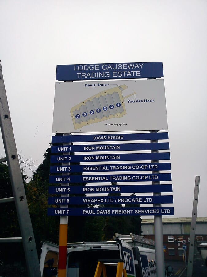 Industrial Estate Directory Sign