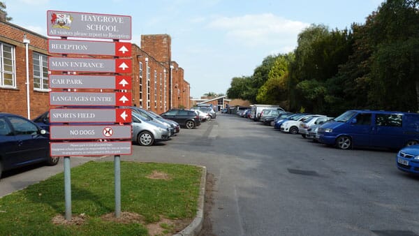 School Car Park Sign