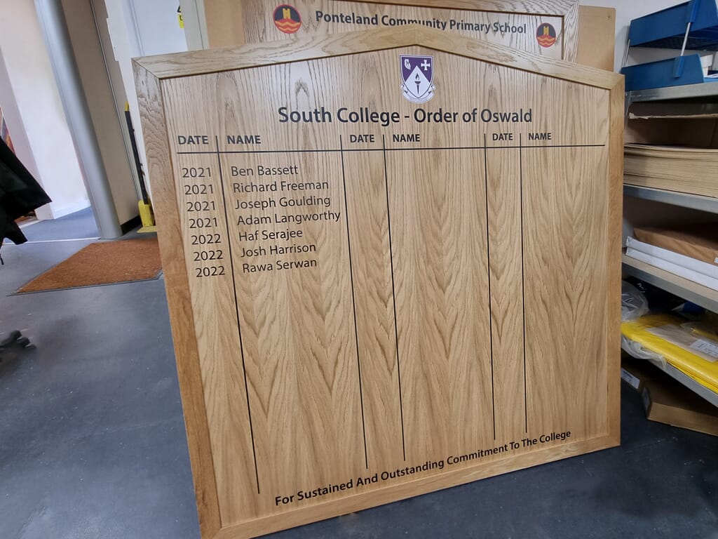 South College Honours Board