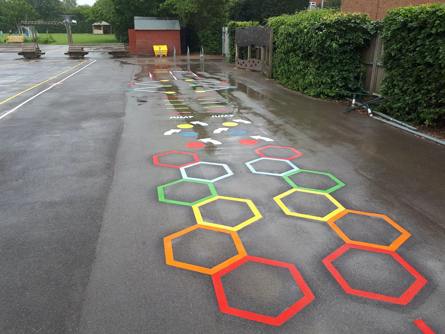 School Playground Markings Add Color and Fun to Schoolyard