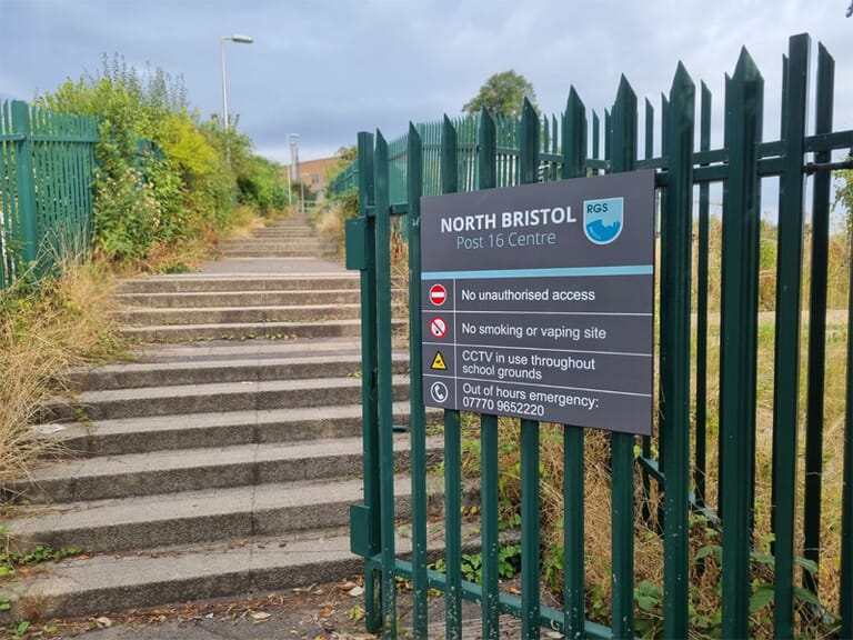 Redland Green School - New School Signs | Signet Signs