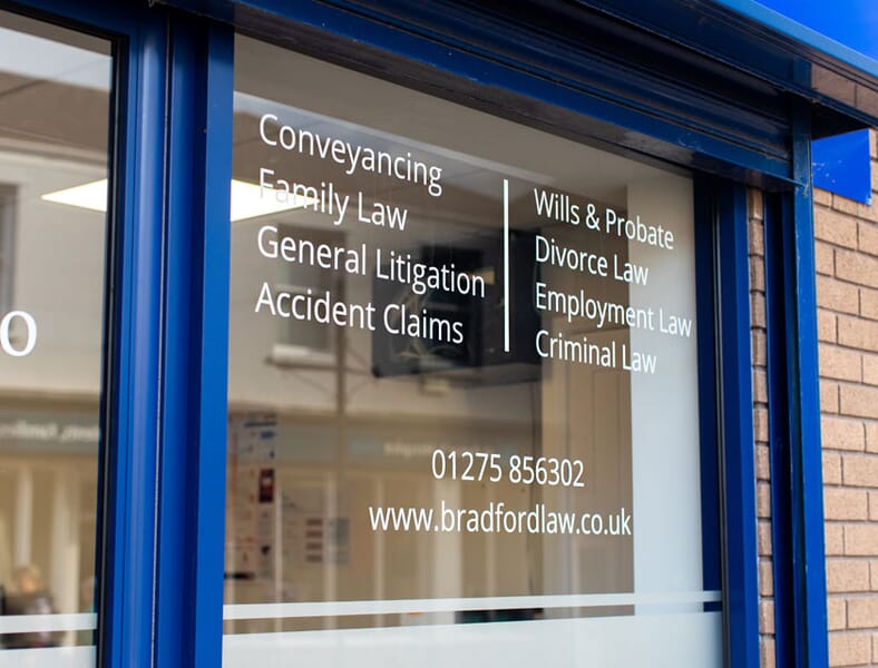 New Shop Signs for Bradford Solicitors | Signet Signs