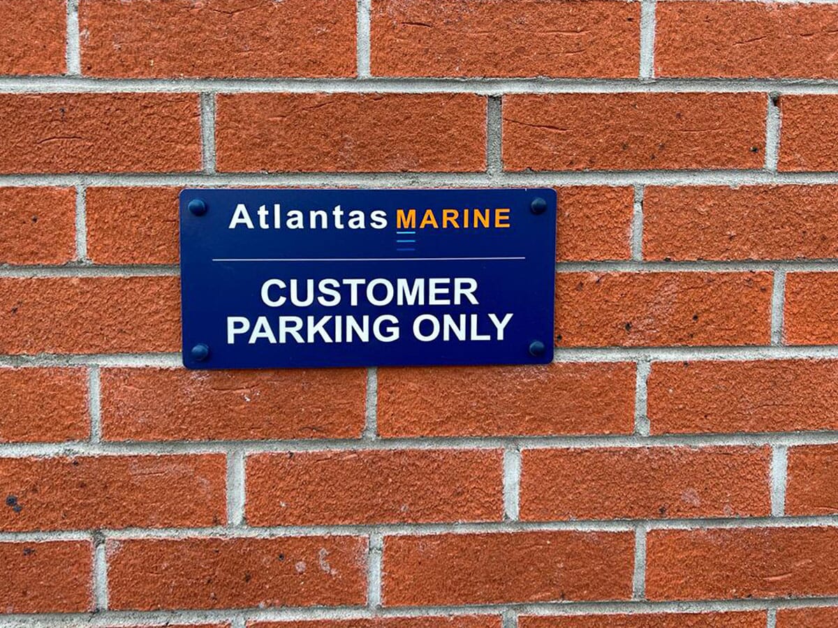 Reserved Park Sign on Wall